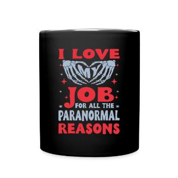 Professional Ghost Hunter Funny I Love My Job Gift - Full Colour Mug - black - Front