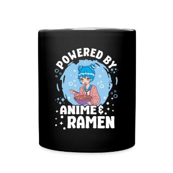 Cute Japanese Manga Women Girls Gift Otaku Kawaii - Tasse einfarbig - Schwarz - Vorne