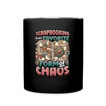 Mädchen Scrapbooking Enthusiast Scrapbook - Tasse einfarbig - Schwarz - Vorne