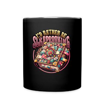 Mädchen Scrapbooking Enthusiast Scrapbook - Tasse einfarbig - Schwarz - Vorne