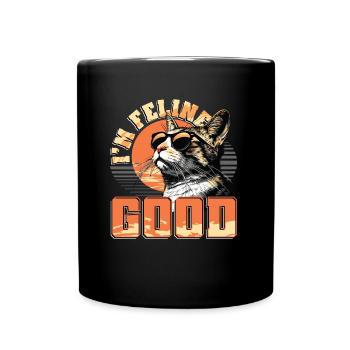 Drôle De Chat Dame, Chat Maman - Mug uni - noir - Devant