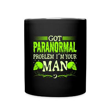 Paranormal Ghost Hunter Investigator Man Gifts - Full Colour Mug - black - Front