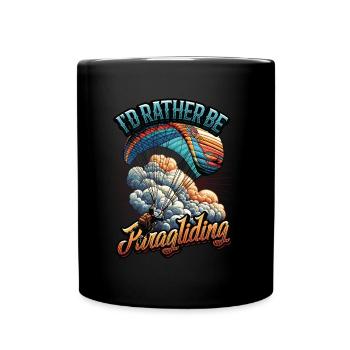 Fallschirmspringen Parachute Skydiving Paraglider - Tasse einfarbig - Schwarz - Vorne
