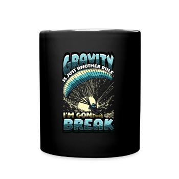 Parachutisme Parachutisme Parapente - Mug uni - noir - Devant