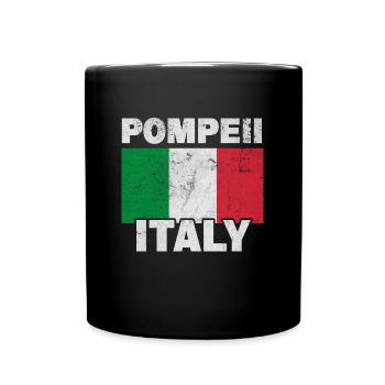 Pompeii, Italy, Italian volcano paleontologist - Full Colour Mug - black - Front