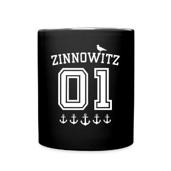 Zinnowitz - Tasse einfarbig - Schwarz - Vorne