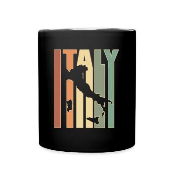 Italie Vintage carte cadeau pour les Italiens - Mug uni - noir - Devant