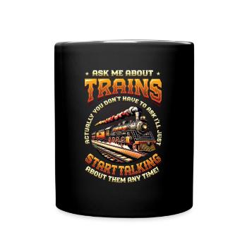 Trainspotting Train Lovers Trains - Mug uni - noir - Devant