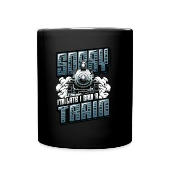 Trainspotting Train Lovers Trains - Full Colour Mug - black - Front