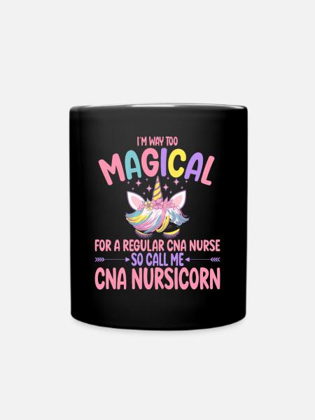 Cna Nursicorn comme un cadeau d’allaitement normal - Mug uni - noir