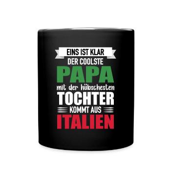 Dad Prettiest Daughter Italy Gift - Full Colour Mug - black - Front
