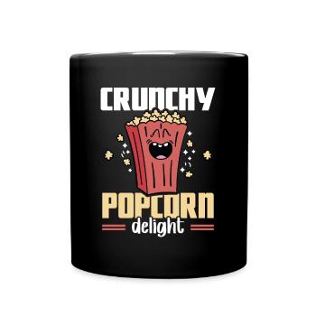 Crunchy Popcorn Delight Costume Popcorn Machine - Mug uni - noir - Devant