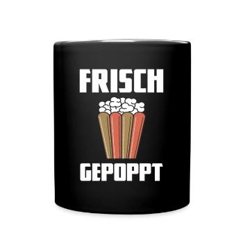 Collation de maïs soufflé frais - Mug uni - noir - Devant