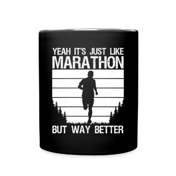 Coureur de fond et entraîneur de cross-country - Cross unique - Mug uni - noir - Devant