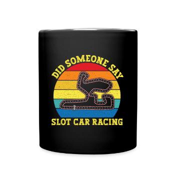 Vintage rétro quelqu’un a-t-il dit voiture de circuit cadeau de course - Mug uni - noir - Devant