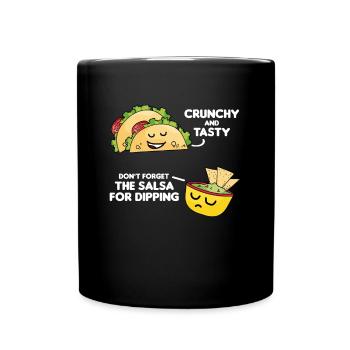 Taco Guacamole Salsa Dip Cinco De Mayo Cadeau - Mug uni - noir - Devant
