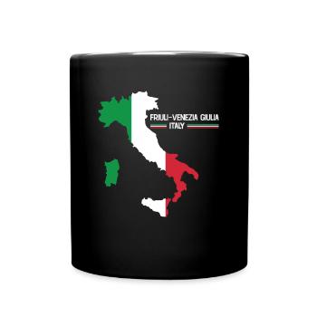 Frioul-Vénétie Italie Carte Région Italie - Mug uni - noir - Devant