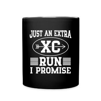 Design de coureur de cross-country - Entraîneur XC - Course à pied - Mug uni - noir - Devant