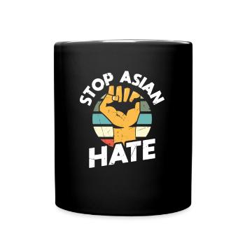 Arrêtez la haine des Asiatiques pour les orgueilleux - Mug uni - noir - Devant