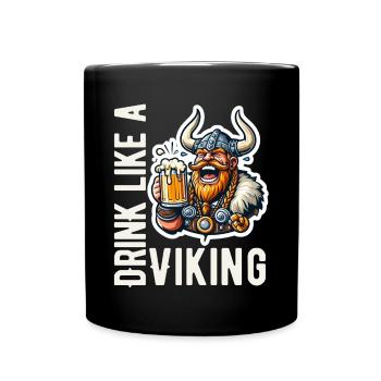 Bière Viking Warrior Acclamations Valhalla Odin Nordmann - Mug uni - noir - Devant