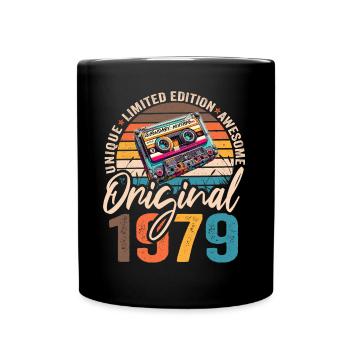 Vintage né 1979 anniversaire Original 1979 - Mug uni - noir - Devant