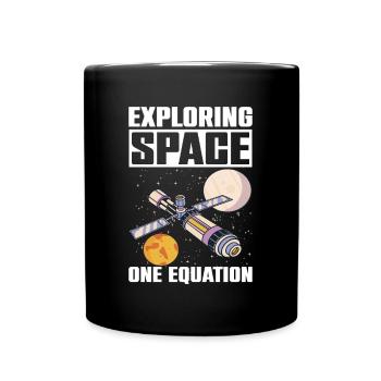 Ingénieur aérospatial disant Explorer l’équation de l’espace - Mug uni - noir - Devant