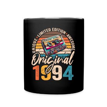 Vintage Born 1994 Birthday Original 1994 - Full Colour Mug - black - Front