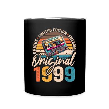 Vintage Né 1999 Anniversaire Original 1999 - Mug uni - noir - Devant