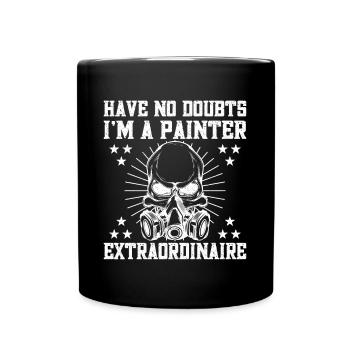 Peintre en bâtiment hilarant conçoit des cadeaux uniques - Mug uni - noir - Devant