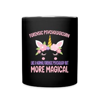Correctional NursNursicorn like a normal Forensic - Full Colour Mug - black - Front