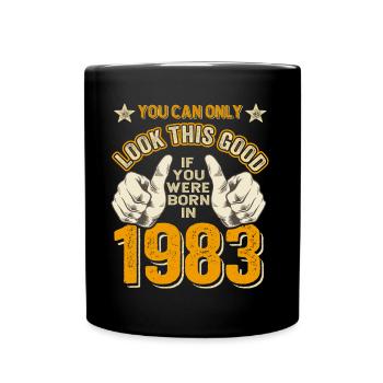 Anniversaire 1983 Né en 1983 né en 1983 - Mug uni - noir - Devant