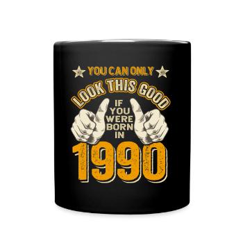 Anniversaire 1990 Né en 1990 Né en 1990 - Mug uni - noir - Devant