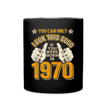 Anniversaire 1970 Né en 1970 Né en 1970 - Mug uni - noir - Devant
