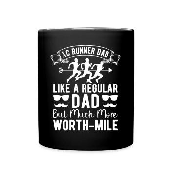 Coureur de fond et entraîneur de cross-country - Cross unique - Mug uni - noir - Devant