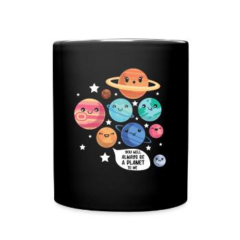 Pluton Planète Blague Drôle Cosmonaute Galaxie Physicien - Mug uni - noir - Devant
