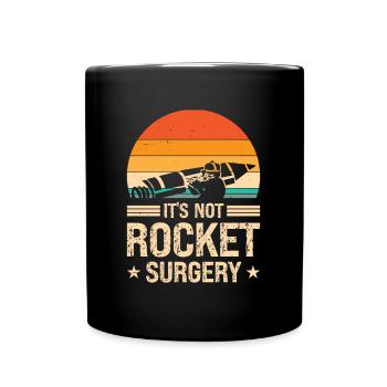 Physicien en chirurgie des fusées Ingénieur en aérospatiale rétro - Mug uni - noir - Devant