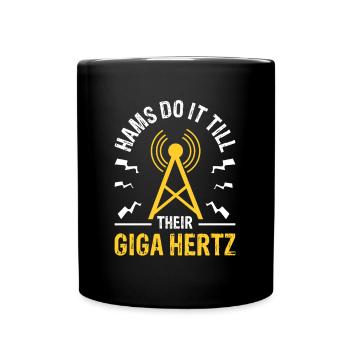 Les amateurs le font jusqu’à leur occupation radio giga hertz - Mug uni - noir - Devant
