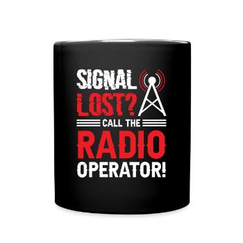 Signal perdu Opérateur radio Profession Émission de radio - Mug uni - noir - Devant