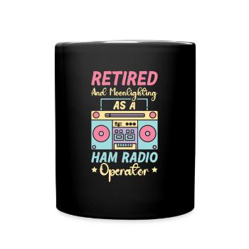 Radio Moderator Ruhestand Abschiedsparty Geschenk - Tasse einfarbig - Schwarz - Vorne