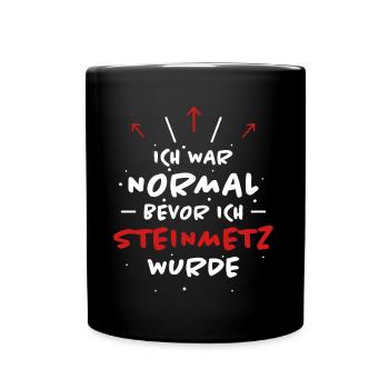 Steinmetz Spruch Beruf Lustiges Steinmetz Geschenk - Tasse einfarbig - Schwarz - Vorne