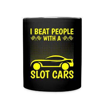 Sotrace j’ai battu les gens avec des cadeaux de course de voitures de circuit - Mug uni - noir - Devant