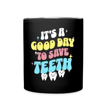 Dentiste Retro Zahnarzt - Mug uni - noir - Devant