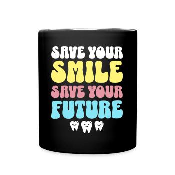 Zahnarzt Dentiste rétro - Mug uni - noir - Devant