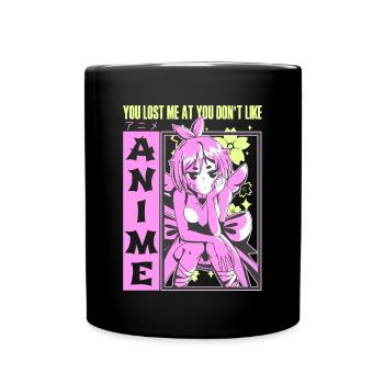Cute Japanese Manga Women Girls Gift Otaku Kawaii - Tasse einfarbig - Schwarz - Vorne