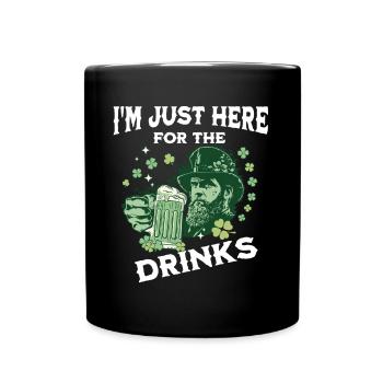 Fête de la Saint-Patrick en Irlande - Mug uni - noir - Devant