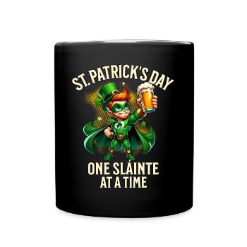 St. Patricks Day - Tasse einfarbig - Schwarz - Vorne