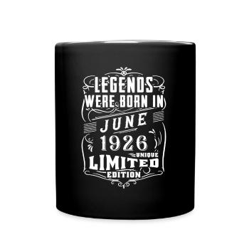Birthday June 1926 Year Limited Edition - Full Colour Mug - black - Front