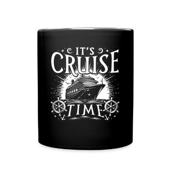 It's Cruise Time - Tasse einfarbig - Schwarz - Vorne