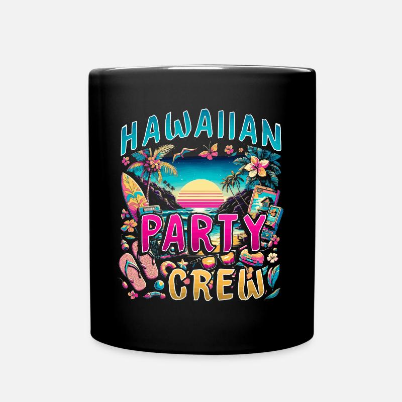 Équipe de fête hawaïenne - Mug uni - noir