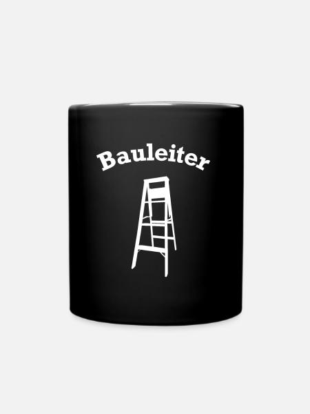 lustiges Bauleiter Baustellen Zubehör - Tasse einfarbig - Schwarz